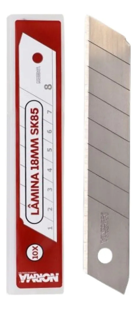 Lâminas para Estilete Norma 18mm 10 Peças