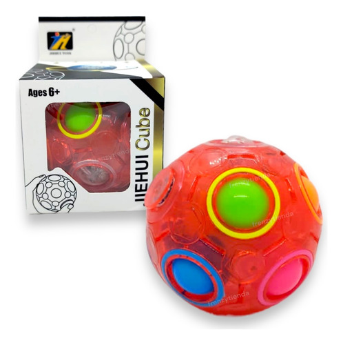 Cubo Magico Pelota Rainbow Ball Magic Rubik Fidget Toy Stick
