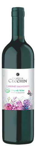 Vino Orgánico C. Sauvignon Familia Cecchin 750 Sin Sulfitos
