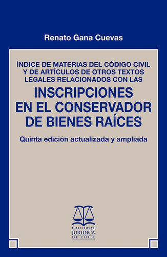 Indice De Materias Inscripciones En El Conservador  Bienes 