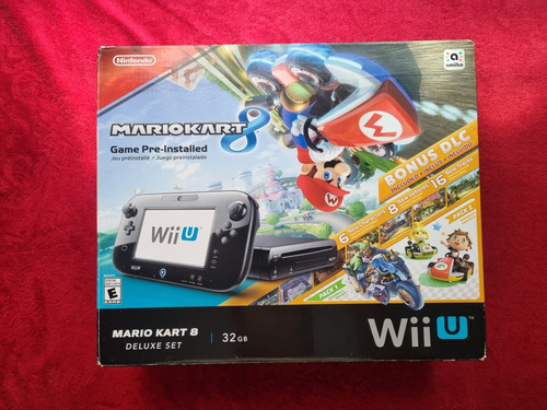 Nintendo Wii U Mario Kart 8 Deluxe Set Completo Todas Bases 