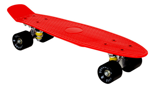 Skate Mini Cruiser 22"pol Vermelho Semi-Pro Aluminio Compact California Dreams