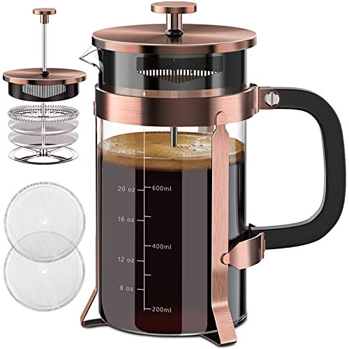 French Press Coffee Maker 34oz 304 Stainless Steel Fren...