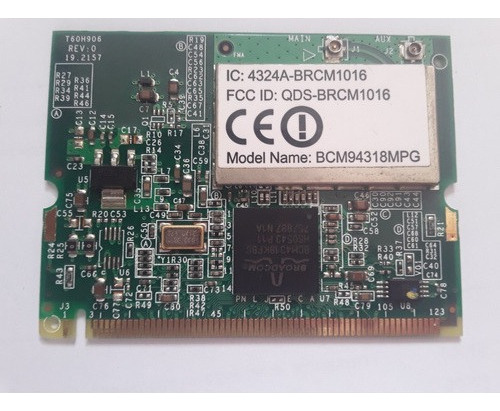 Tarjeta Broadcom Bcm94318mpg Wireless 802.11b/g Mini Pci 