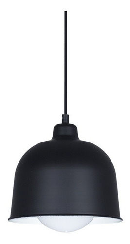 Imagen 1 de 5 de Colgante Fyllo Negro E27 Leuk Ø21cm