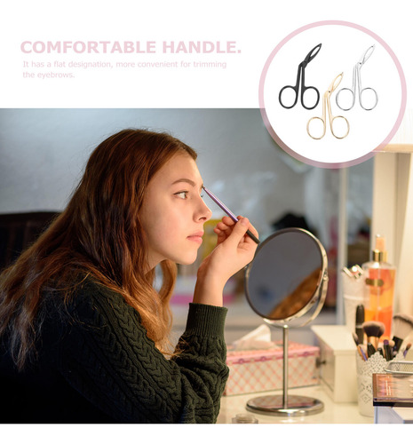 Pinzas Oblicuas Para Cejas De Acero Inoxidable, 3 Unidades