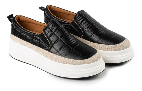 Imagen 1 de 2 de Zapatillas Mujer Zapatillas Xl Extra Large Cummey Negro
