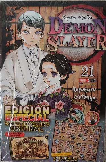 Demon Slayer 21 Edición Especial Panini Manga + 32 Stickers