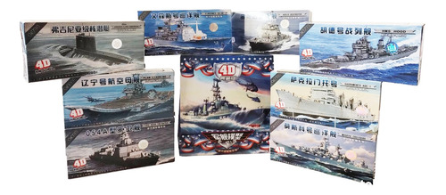 Coleccion 8 Barcos Combate Miniatura De Guerra