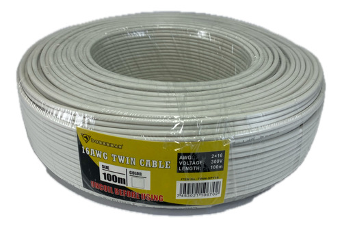 Cable Spt Numero 2 X 16 Rollo 100 Metros