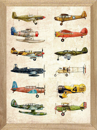 Aviones  Cuadros Poster Publicidad     Z214