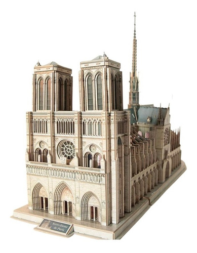 Imagen 5 de 7 de Puzzle 3d | Edición De Lujo | Catedral De Notre Dame | Diy