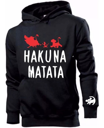 Blusa Moletom Hakuna Matata O Rei Leao Modelo 2019