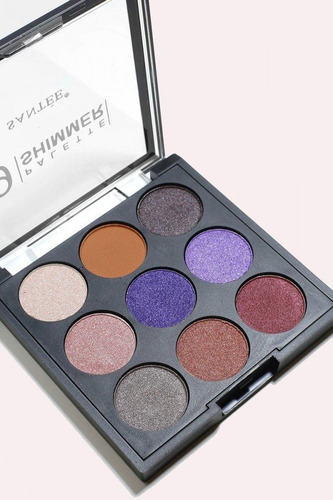Paleta De Sombras Shimmer Santee Con 9 Tonos