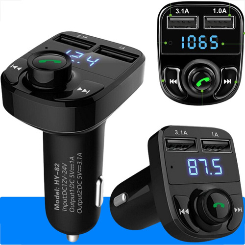 Adaptador Carregador Transmissor Usb Bluetooth Automotivo