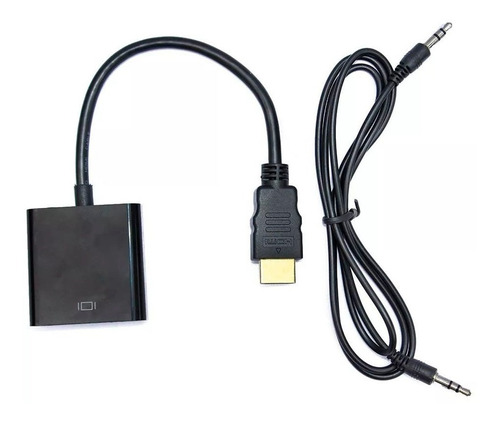Imagen 5 de 9 de Cable Conversor Hdmi A Vga Full Hd Audio