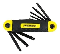 Comprar Juego De 9 Llaves Allen Hexagonales Plegables Metricas Cross