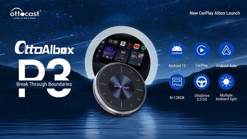 Carplay Smart Box P3 Upgrade Multimedia 8+128gb Netflix Hbo