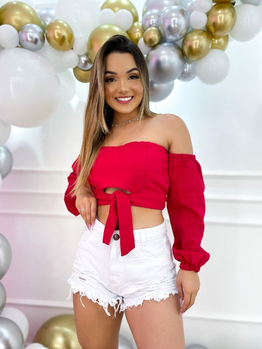 Imagem 2 de 5 de Shorts Jeans Branco Feminino Anitta Cós Alto Hot Pants St004