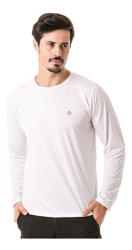 Camiseta Proteção Solar Para Homem Tecido Uv Gelado Fpu50+