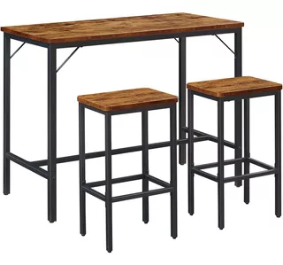 Juego De Mesa De Bar, Antecomedor, Cocina Con 2 Sillas