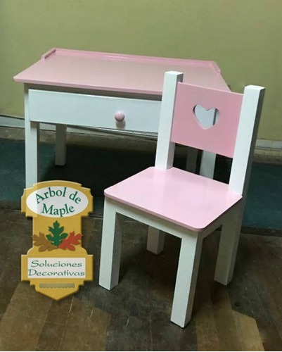 Imagen 6 de 10 de Mesas Para Niños En Madera - Dormitorios Infantiles