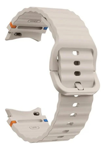 Malla Wave Compatible Con Samsung Galaxy Watch 4 5 6 7 40-44mm 5 Pro Generica Marca Miaband Color Marfil