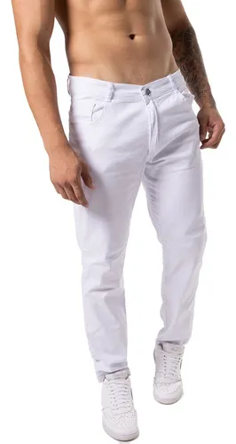 Calça branca sales destroyed masculina