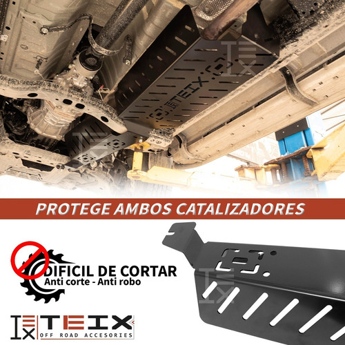 Imagen 5 de 9 de Protector Placa Anti Robo Catalizador Para Toyota Hilux 2022