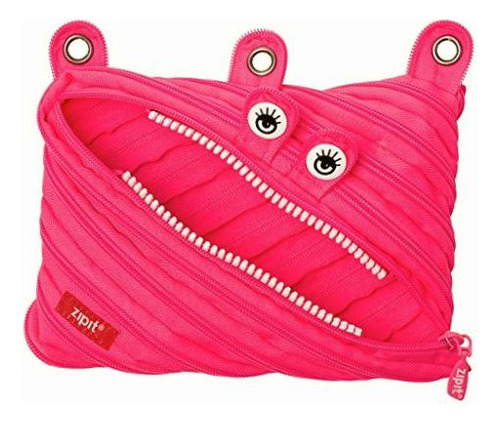 Zipit Ztm3r-cc-1 Monster 3 Ring Pouch Dazzling Pink