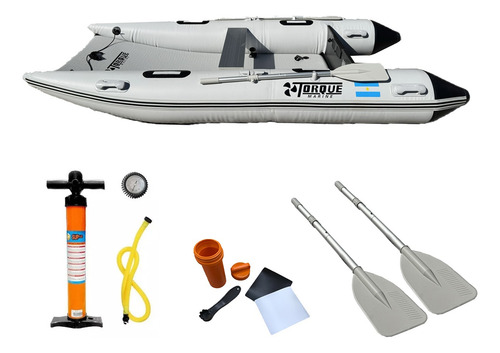 Bote Gomon Inflable Catamaran 335 + Yamaha 4hp 2t Pata Corta
