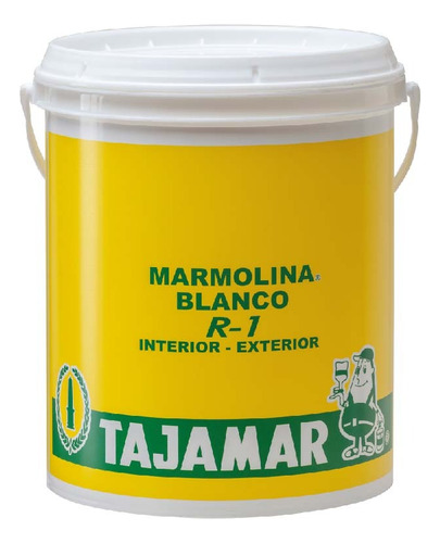 Marmolina Textura Grano Fino R-1 Blanco Galón 6kg - Tajamar