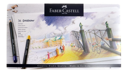 Faber Castell Lapices Goldfaber Box X 36 Caja Metalica