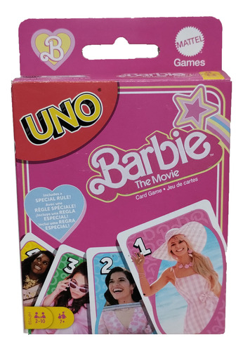Uno Barbie Pelicula Original Mattel Cartas