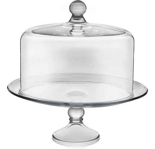 Soporte De Cristal Para Tartas Libbey Selene Con Cúpula