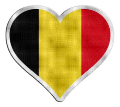 Parche Bandera Corazon Belgica