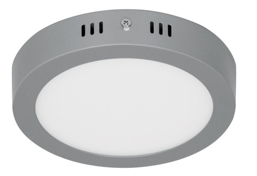 Luminario Plafón Redondo 12w 6500k Led Volteck 47347 Gris