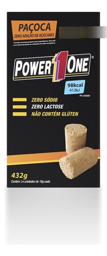 Paçoca Rolha Zero Açúcar - (cx C/24 Unids - 18g) Amendoim
