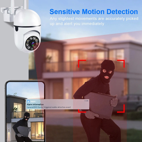 Cámara De Vigilancia Ip Con Zoom Digital De 4 X 3 Megapíxele
