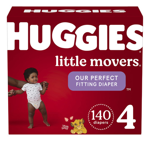 Huggies Little Movers - Paales Para Beb, Tamao 4,70 Unida