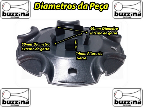 Jogo 4 Calota Centro Roda Vw Fox 4 Furos Brw 270 Carlota