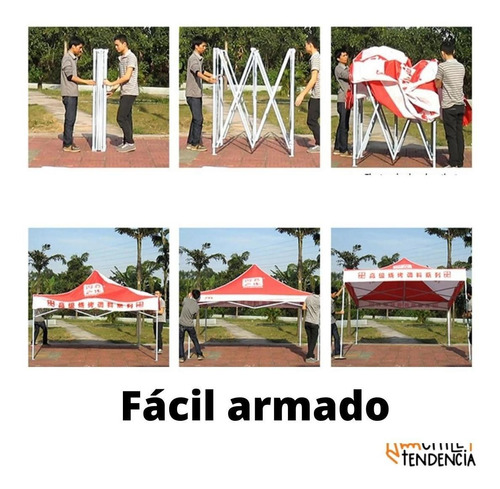 Imagen 7 de 7 de Toldo Araña Plegable 3x3 Impermeable