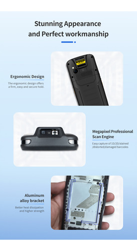 Pda Terminal De Datos Android 11, 4+64gb, 1d/2d/qr, M40