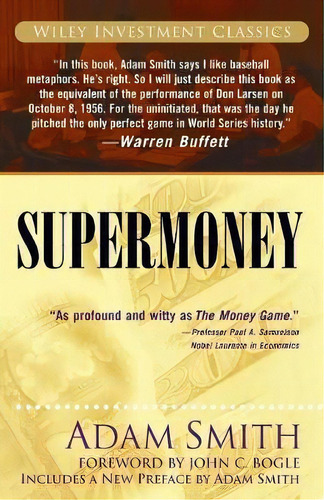 Supermoney, De Adam Smith. Editorial John Wiley Sons Inc, Tapa Blanda En Inglés