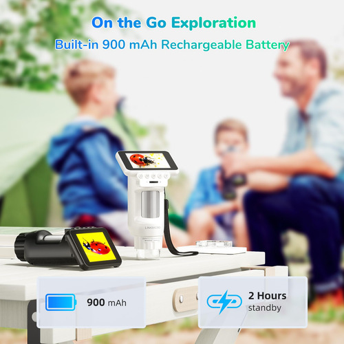 Microscopio Linkmicro Lm013 Para Niños Y Adultos Con Pantall