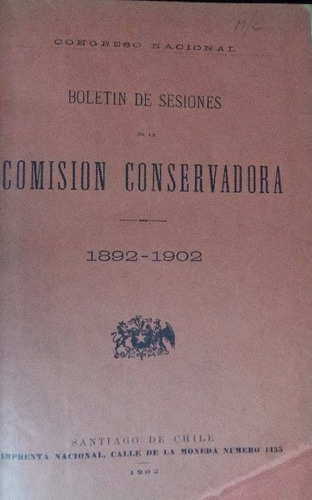 Partido Conservador Sesiones Comisión Boletín 1892