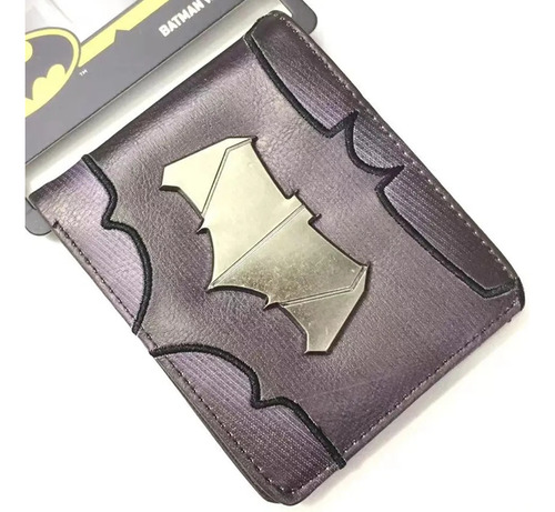 Billetera Batman Logo Metálico Sobre Relieve Premium