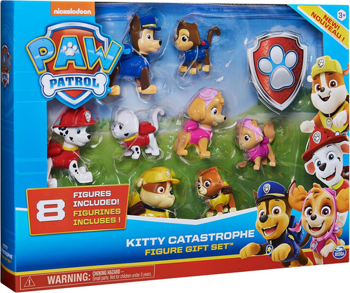 Paw Patrol Catastrofe Gatuna Original 8 Muñecos