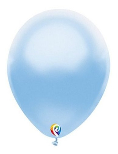 Balao 12 Azul Bebe Cint Pc15 Sensacional Látex Liso 68459