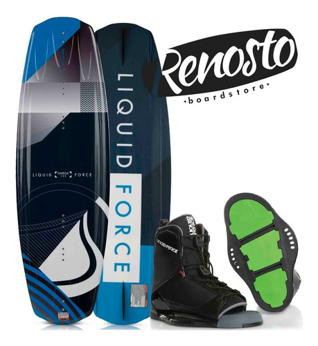 Tabla De Wakeboard Hibrida Liquid Force Omega Botas Transit